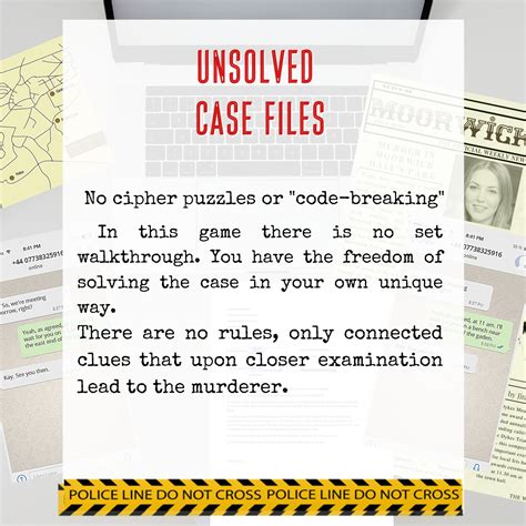 Cold Case Files Game Printable